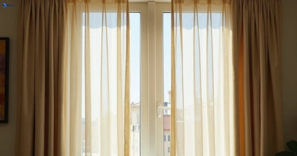 Dull dusty drapes in duffys-forest-nsw before professional cleaning